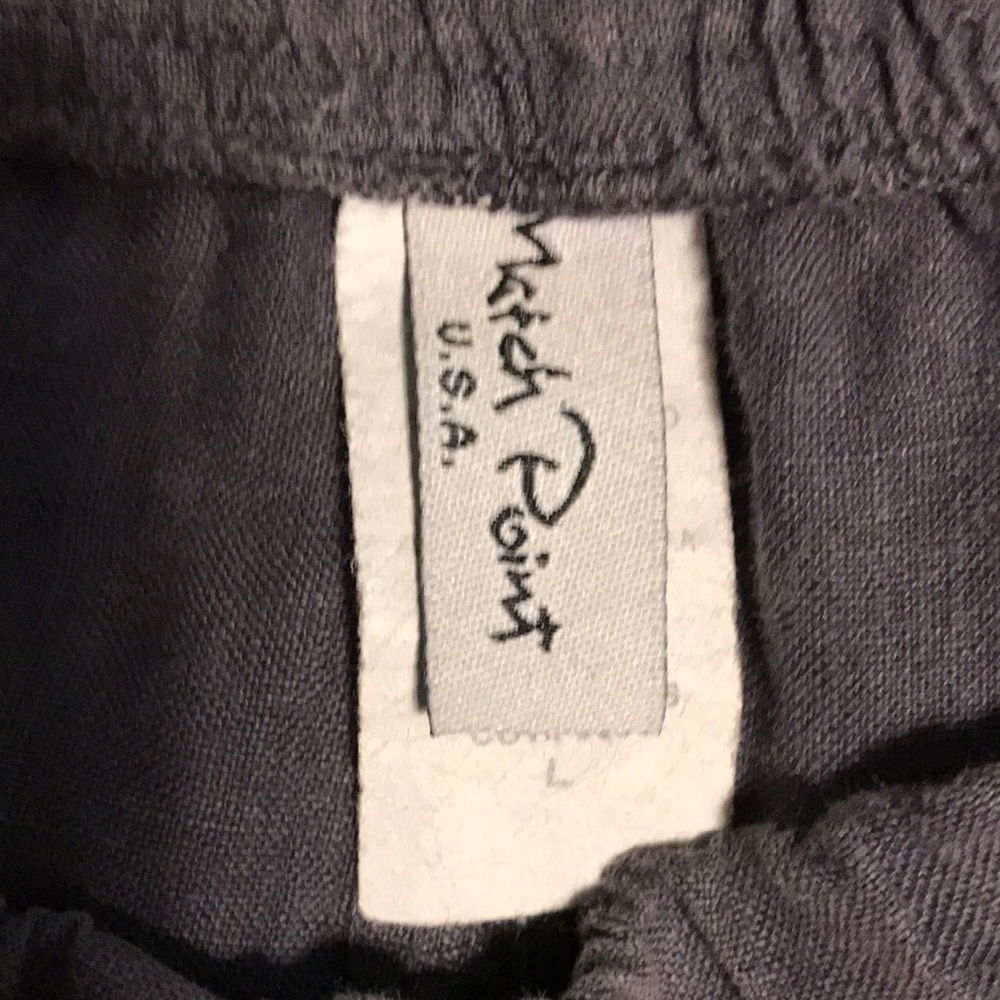 Match Point gray linen skirt